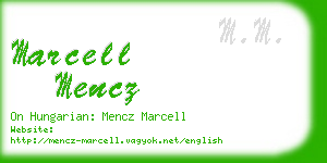 marcell mencz business card